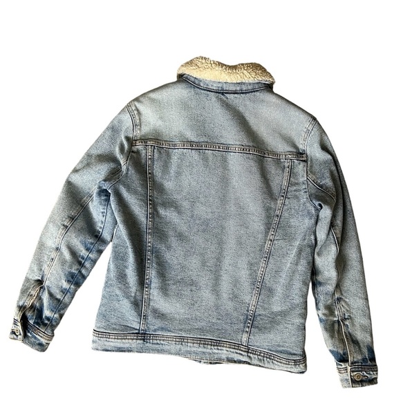Hollister men’s Sherpa lined denim Classiccore  jacket size small - Picture 3 of 9